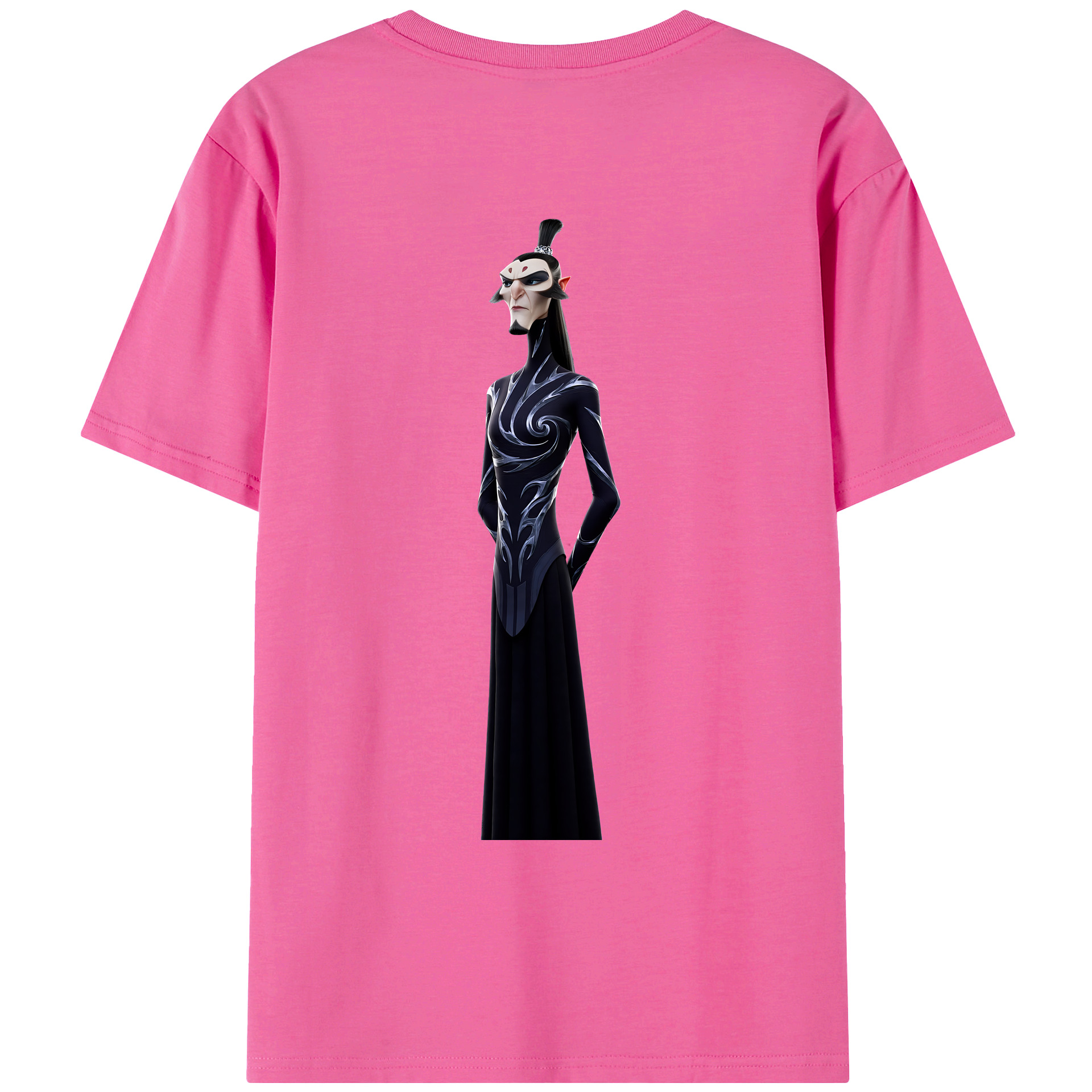 （画像用） Ne Zha 2 ナタ 魔童の大暴れ レディース半袖Tシャツ(バックプリント)
